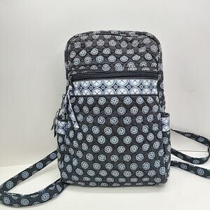 Vera Bradley Small Backpack Nantucket Navy 13" Tall 8" Wide